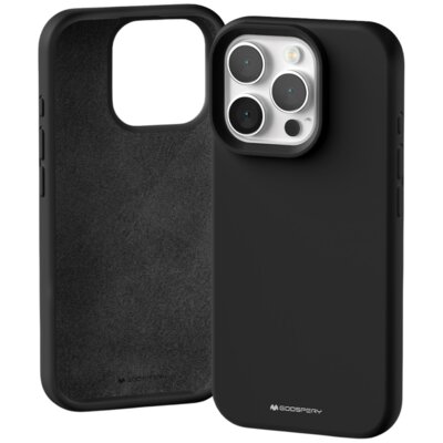 Etui MERCURY Silicone do Apple iPhone 16 Pro Czarny