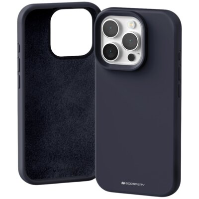 Etui MERCURY Silicone do Apple iPhone 16 Pro Granatowy