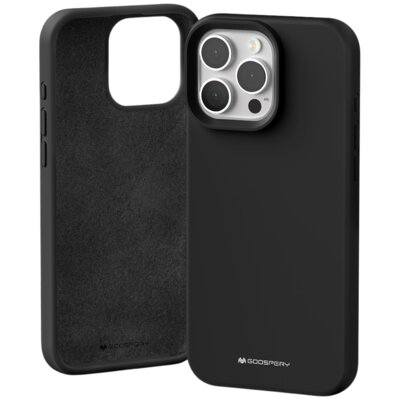 Etui MERCURY Silicone do Apple iPhone 16 Pro Max Czarny