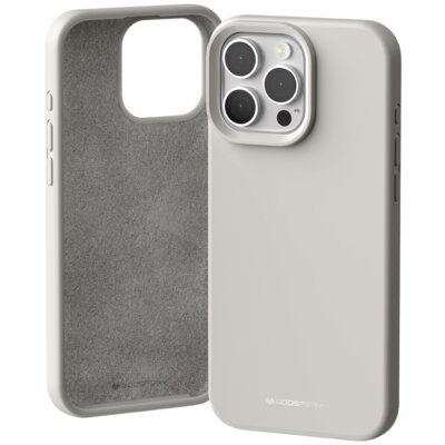 Etui MERCURY Silicone do Apple iPhone 16 Pro Max Szary