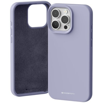 Etui MERCURY Silicone do Apple iPhone 16 Pro Max Lawendowy