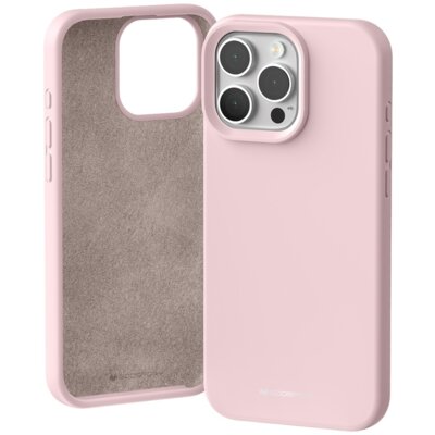 Etui MERCURY Silicone do Apple iPhone 16 Pro Max Różowo-piaskowy