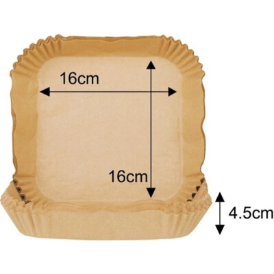 Papier do Air Fryer KLAUSBERG KB-7781 16 x 16 cm (100 sztuk)