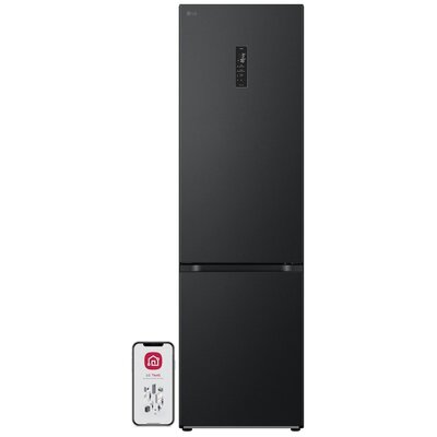 Lodówka LG GBV7270DEV No Frost 203cm Czarny mat NatureFresh LinearCooling
