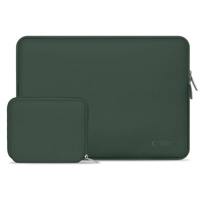 Etui na laptopa TECH-PROTECT Neoslim 13-14 cali Zielony + Torba na akcesoria