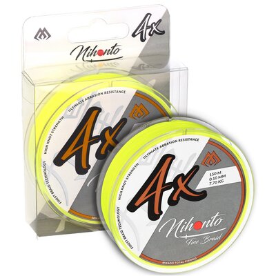 Plecionka MIKADO Nihonto Fine Braid 0.12 mm / 150 m Żółty