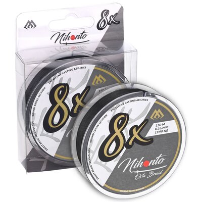Plecionka MIKADO Nihonto Octa Braid 0.18 mm / 150 m Czarny