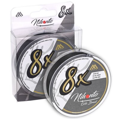 Plecionka MIKADO Nihonto Octa Braid 0.20 mm / 150 m Czarny