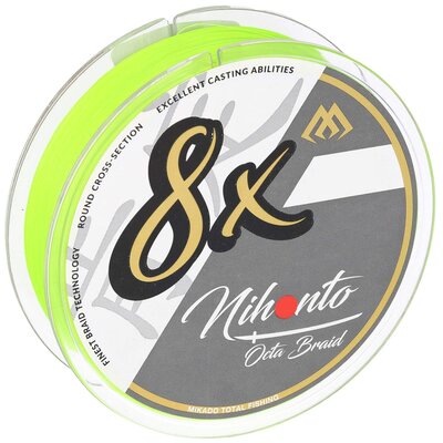Plecionka MIKADO Nihonto Octa Braid 0.08 mm / 150 m Jasnozielony