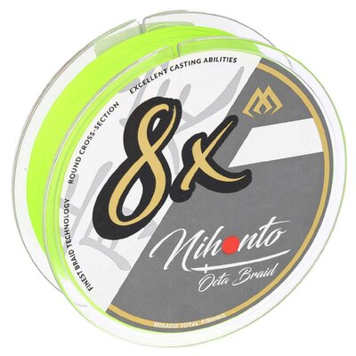 Plecionka MIKADO Nihoto Octa Braid 0.14 mm / 150 m Jasnozielony