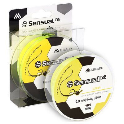 Żyłka MIKADO Sensual N.G Carp 0.24 mm / 300 m Żółty