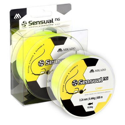 Żyłka MIKADO Sensual N.G Carp 0.24 mm / 600 m Żółty
