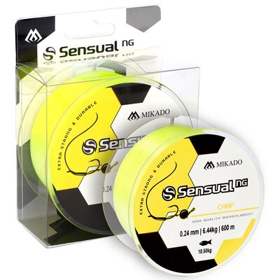 Żyłka MIKADO Sensual N.G Carp 0.35 mm / 600 m Żółty