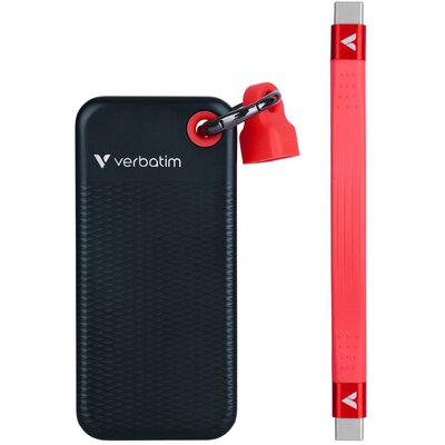 Dysk VERBATIM Pocket 2TB SSD Czarno-czerwony
