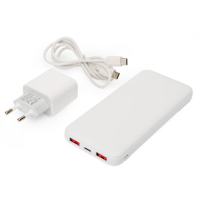 Powerbank PLATINET PMPB10SETW 10000 mAh 20W Biały + Ładowarka