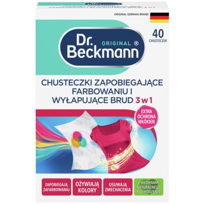 Chusteczki do prania DR BECKMANN 3w1 wyłapujące kolor i brud (40 sztuk)