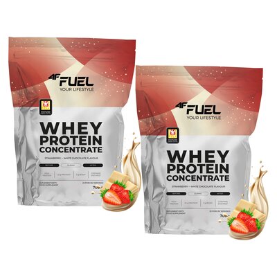 Odżywka białkowa 4F FUEL WPC Truskawka-biała czekolada (2 x 700 g)