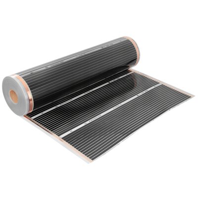 Folia grzewcza na podczerwień MISSION AIR 160 W/m² Black Silver PTC 1m² (1m x 100cm)