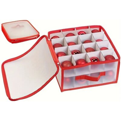 Pudełko dekoracyjne CHRISTMAS DECORATION Do Bombek 34 x 34 x 17 cm