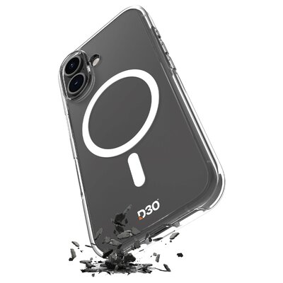 Etui PURO Impact Clear D3O MagSafe do Apple iPhone 16 Przezroczysty