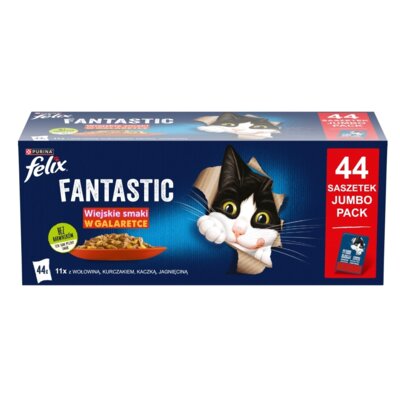 Karma dla kota FELIX Fantastic Wiejskie smaki (44 x 85 g)