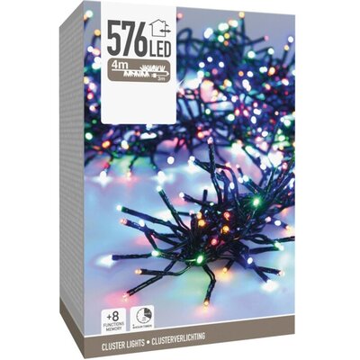 Lampki choinkowe CHRISTMAS DECORATION 813303 576 Sieciowe 7.2 m Czarny