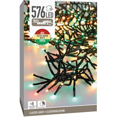 Lampki choinkowe CHRISTMAS DECORATION 813556 576 LED Sieciowe 3 m Multicolor
