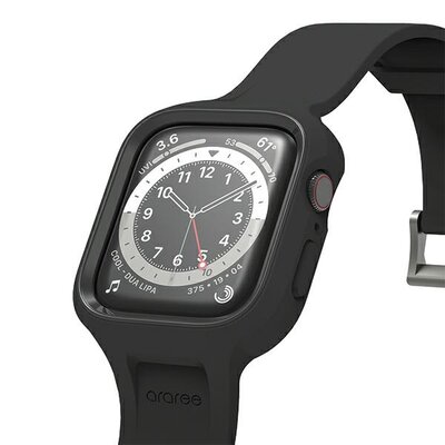 Etui ARAREE Duple Pro do Apple Watch 4/5/6/7/8/9/SE/SE 2 (40/41mm) Czarny