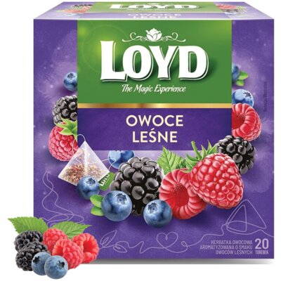 Herbata owocowa w saszetkach LOYD Owoce leśne (20 sztuk)