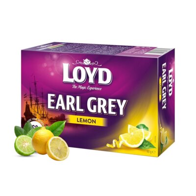 Herbata LOYD Earl Grey Lemon (60 sztuk)