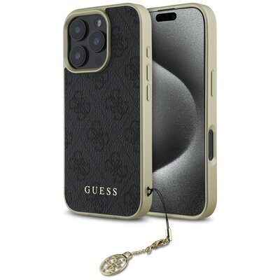 Etui GUESS 4G Charms Collection do Apple iPhone 16 Pro Max Czarny