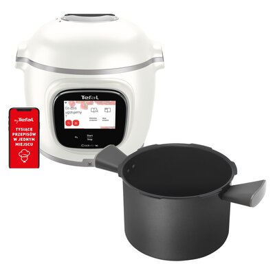 Multicooker TEFAL Cook4me Touch Pro CY943130 (Wi-Fi) z wbudowaną wagą + Misa TEFAL Touch XA602011 do Cook4Me