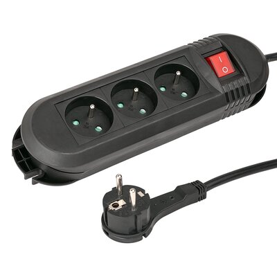 Listwa HAMA Comfort 3GN P2223752 (1.5 m) Czarny