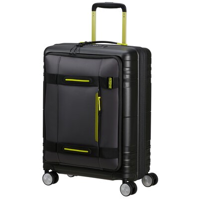 Walizka AMERICAN TOURISTER Hello Cabine Spinner 55 Czarno-limonkowy