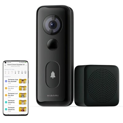 Zestaw wideodomofonowy XIAOMI Doorbell 3S 46068 Wi-fi Czarny