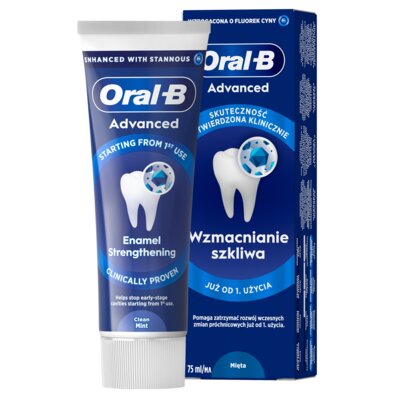 Pasta do zębów ORAL-B Advanced Enamel Strengthening Clean Mint (Wzmacnianie szkliwa) 75 ml