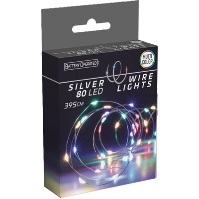 Lampki drucik CHRISTMAS DECORATION 3667685 80 LED Bateryjne 3.95 m Multicolor