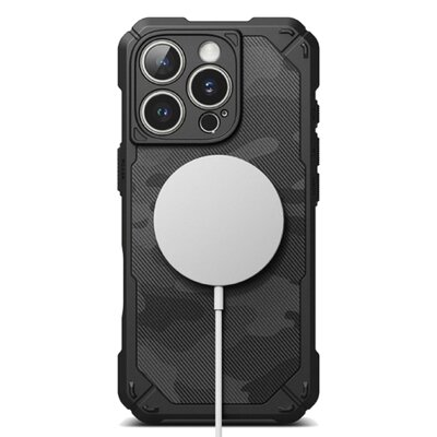 Etui RINGKE Rugged Gear Magnetic MagSafe do Apple iPhone 16 Pro Max Czarne moro