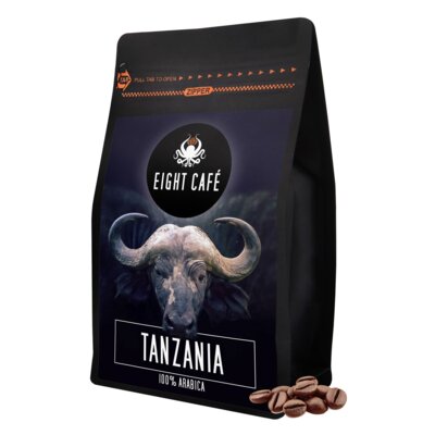 Kawa ziarnista EIGHT CAFE Arabica Tanzania 1 kg (Rzemieślnicza)