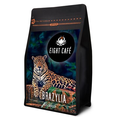 Kawa ziarnista EIGHT CAFE Brazylia Arabica 1kg (Rzemieślnicza)