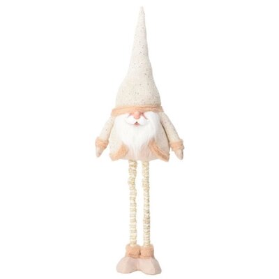 Mikołaj CHRISTMAS DECORATION na teleskopowych nogach 100 cm Złoty