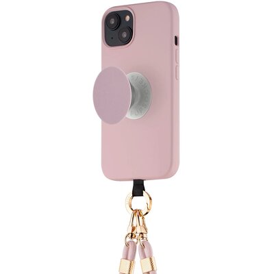 Etui JUST ELEGANCE PopGrip do Apple iPhone 15 Różowy