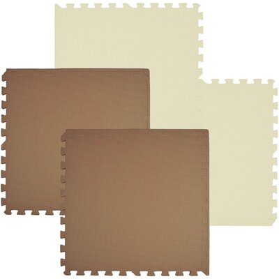 Mata piankowa HUMBI Puzzle 60 x 60 x 1 cm 9028 (4 elementy) Kremowo-miedziany
