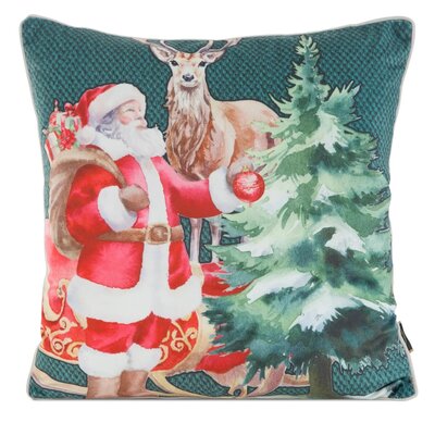 Poszewka EUROFIRANY 459709 45 x 45 cm Ciemnozielony