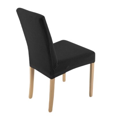 Pokrowiec na krzesło EUROFIRANY D91 457081 (35 x 30 x 55 cm) Czarny