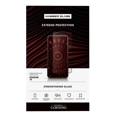 Szkło hartowane HAMMER GLASS Corning do Apple iPhone 15