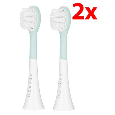 Oryginalna końcówka szczoteczki SEYSSO Kids Dinosaur (2 szt.) (Delikatne czyszczenie)