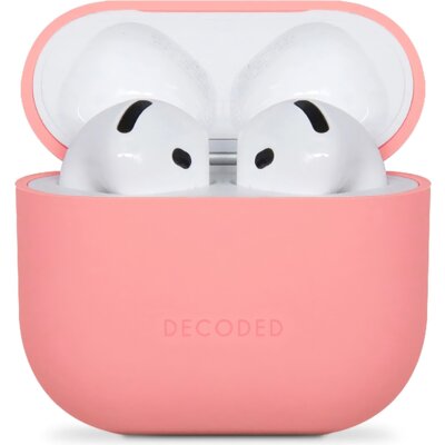 Etui na słuchawki DECODED Silicone Aircase do AirPods 4 Różowy
