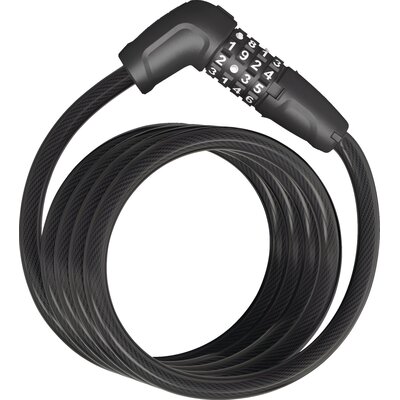 Zapięcie rowerowe ABUS Numero 5510C/180 + uchwyt SCMU Linka Czarny
