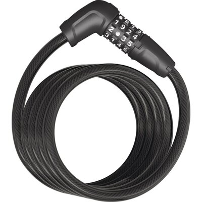 Zapięcie rowerowe ABUS Tresor 6512C/1800 Linka Czarny